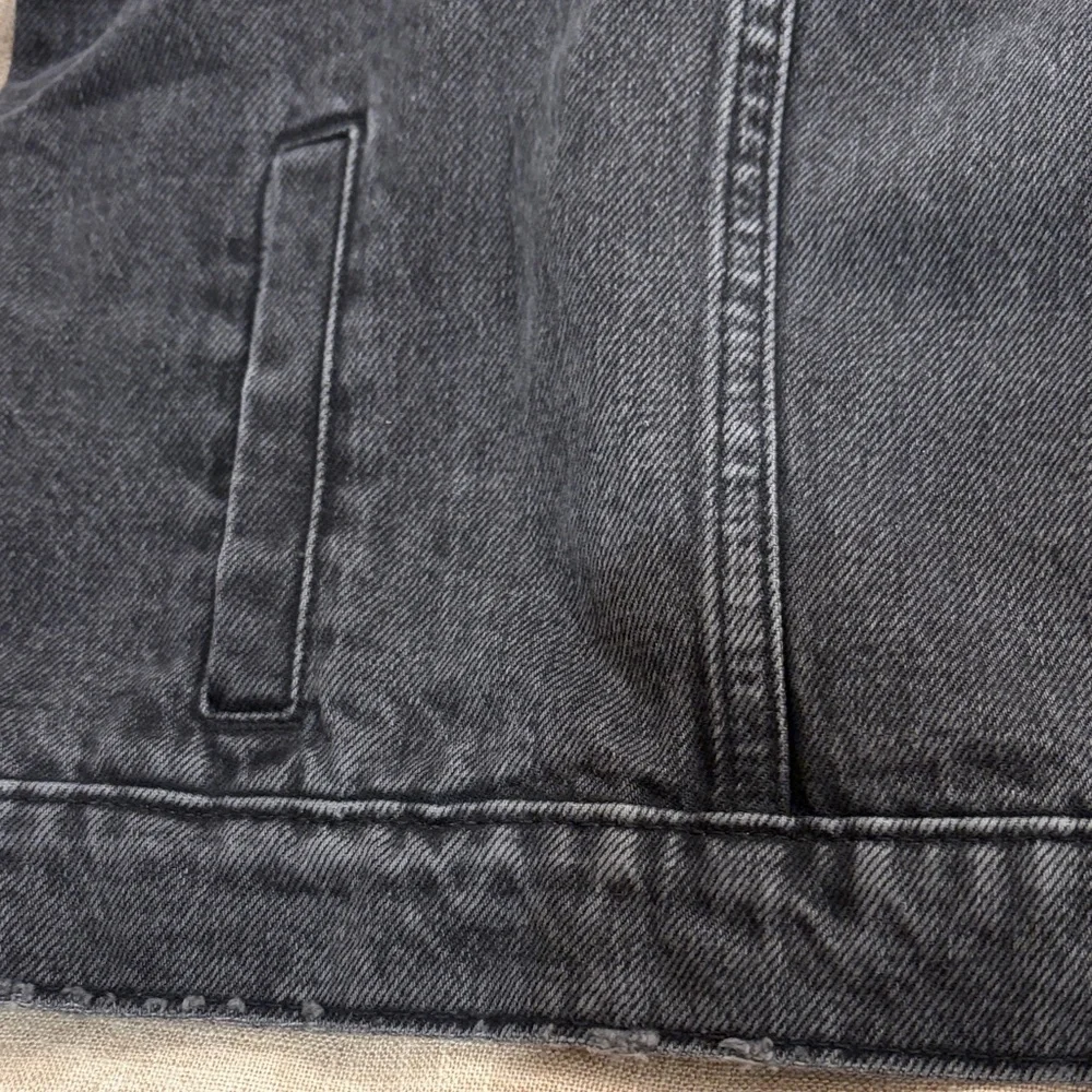 Mango Black Pocketed Denim Jacket/NWT/XXL - Picture 10 of 15